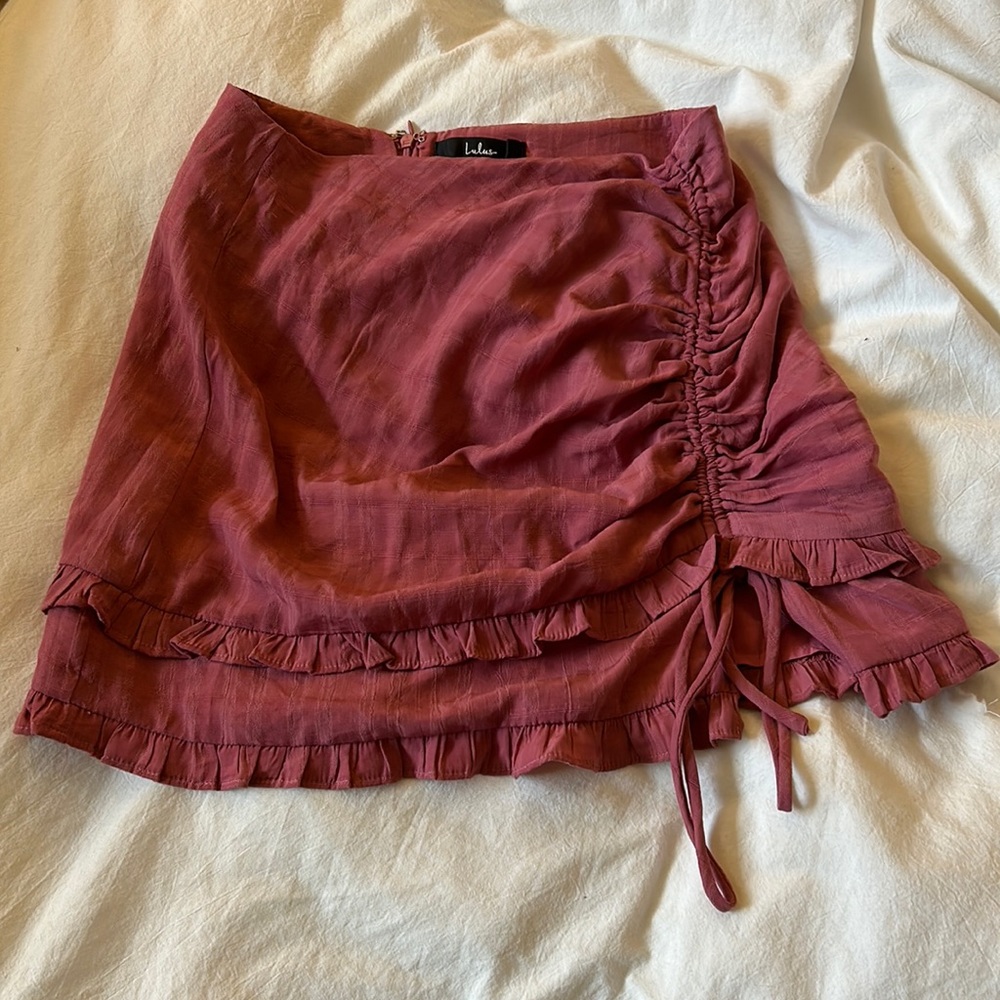 Pink Fitted Skirt